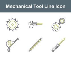 mecánico herramienta vector icono conjunto