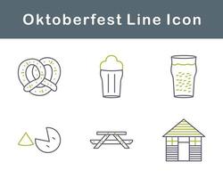 Oktoberfest vector icono conjunto