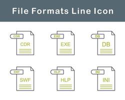 archivo formatos vector icono conjunto