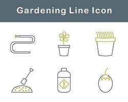 jardinería vector icono conjunto