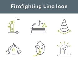 Firefighting Vector Icon Set