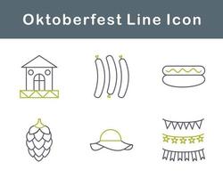 Oktoberfest vector icono conjunto