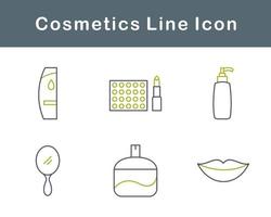 productos cosméticos vector icono conjunto