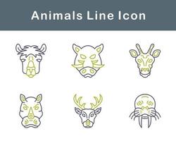 animales vector icono conjunto