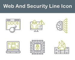 Web And Security Vector Icon Set