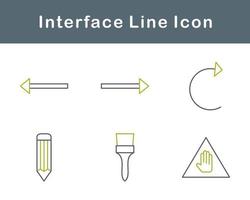 interfaz vector icono conjunto