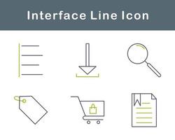 interfaz vector icono conjunto