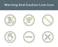 Warning And Caution Vector Icon Set