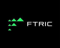 Letter F Initials Triangle Pattern Geometric Modern Abstract Futuristic Minimal Vector Logo Design