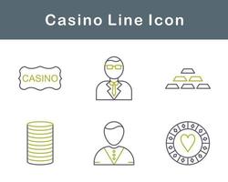 casino vector icono conjunto