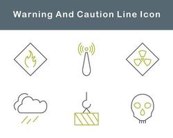 Warning And Caution Vector Icon Set