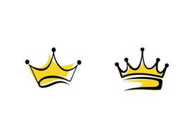 Vintage Crown Logo Royal King Queen abstract Logo design vector template. Geometric symbol Logotype concept icon.