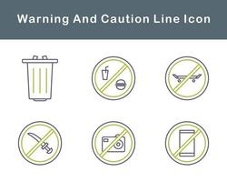 Warning And Caution Vector Icon Set