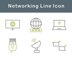 Networking Vector Icon Set