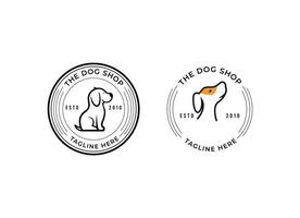 Dog Logo Template. Vector Illustrator Esp.10