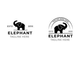 elefante logo vector icono ilustración