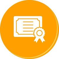 icono de vector de certificado