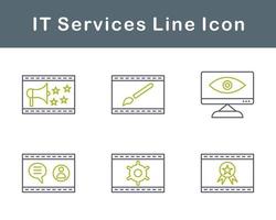 eso servicios vector icono conjunto