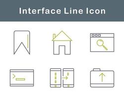 interfaz vector icono conjunto