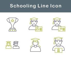 Schooling Vector Icon Set