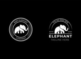 Elephant logo vector icon illustration