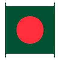 Bangladesh bandera diseño ilustración, icono bandera diseño con elegante concepto vector