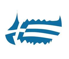 Greece flag design illustration, simple design with elegant concept vector