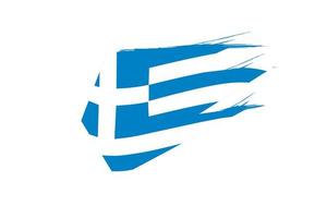 Greece flag design illustration, simple icon flagdesign with elegant concept vector