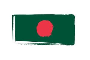 Bangladesh bandera diseño ilustración, icono bandera diseño con elegante concepto vector