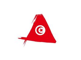 Túnez bandera icono, icono bandera diseño con elegante concepto, diseño bandera ilustración vector