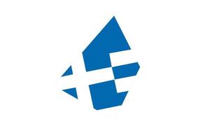 Greece flag design illustration, simple icon flagdesign with elegant concept vector