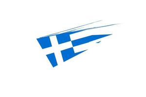 Grecia bandera diseño ilustración, sencillo icono diseño de bandera con elegante concepto vector