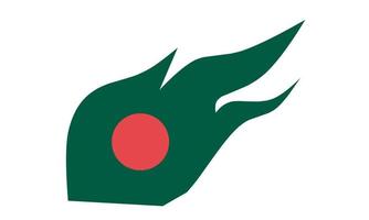 Bangladesh bandera diseño ilustración, icono bandera diseño con elegante concepto vector