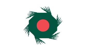 Bangladesh bandera diseño ilustración, icono bandera diseño con elegante concepto vector