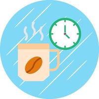 diseño de icono de vector de pausa para el café