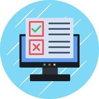 Online Survey Vector Icon Design