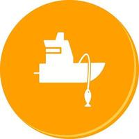 Fishing Boat Vector Icon