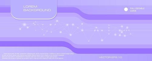 abstract purple network background banner vector illustration