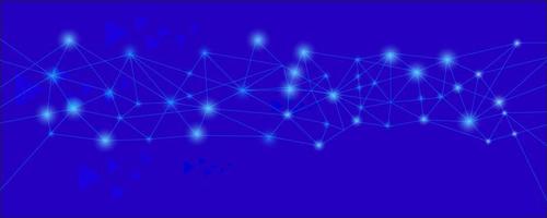 abstract blue connecting network vector background