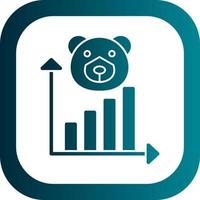 Bear Market Vector Icon Design