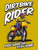 Dirt Bike Motocross Rider.eps vector