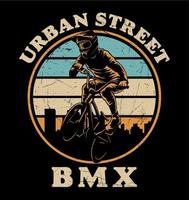 BMX Vintage Style vector