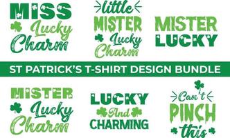 ST Patrick's T-shirt Design Bundle vector