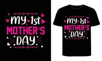 Mom Day t-shirt design. Happy mothers day t-shirt design vector