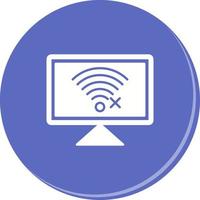 Disconnected Network Vector Icon