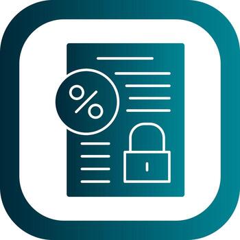 Fixed Interest Vector Icon Design