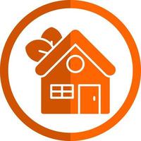 Eco Home Vector Icon Design