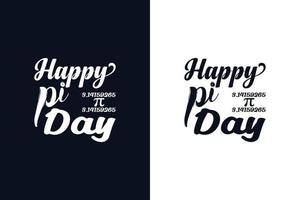 Happy Pi day design template vector