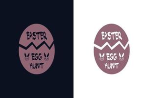 Easter egg hunt. Easter day t-shirt design template vector