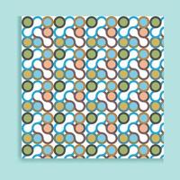 Vector seamless pattern. Modern stylish texture. Repeated retro geometric pattern with hexagonal tiles
